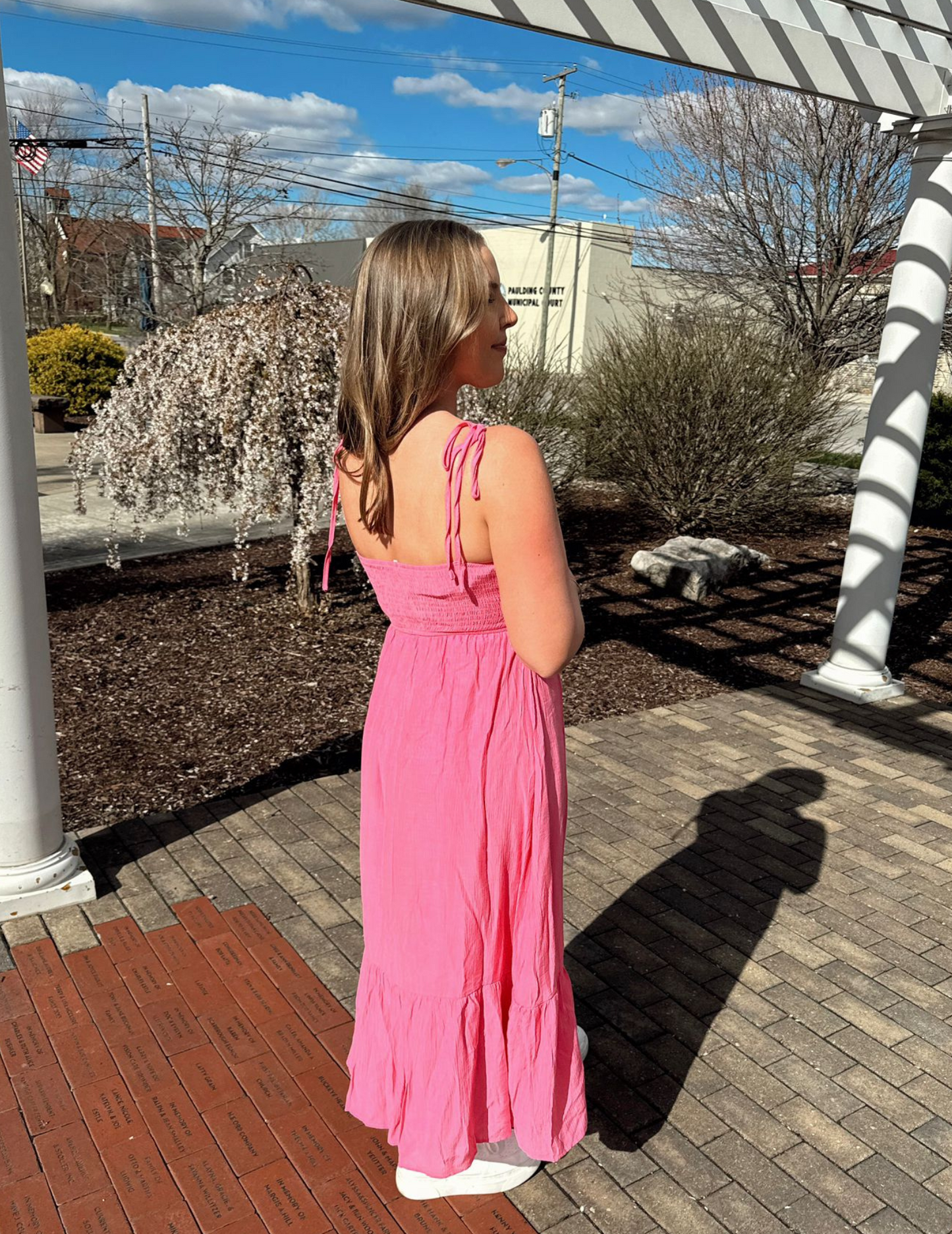 Mabel Rosette Maxi Dress