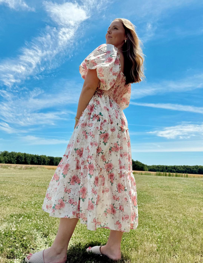 Riley Floral Midi Dress