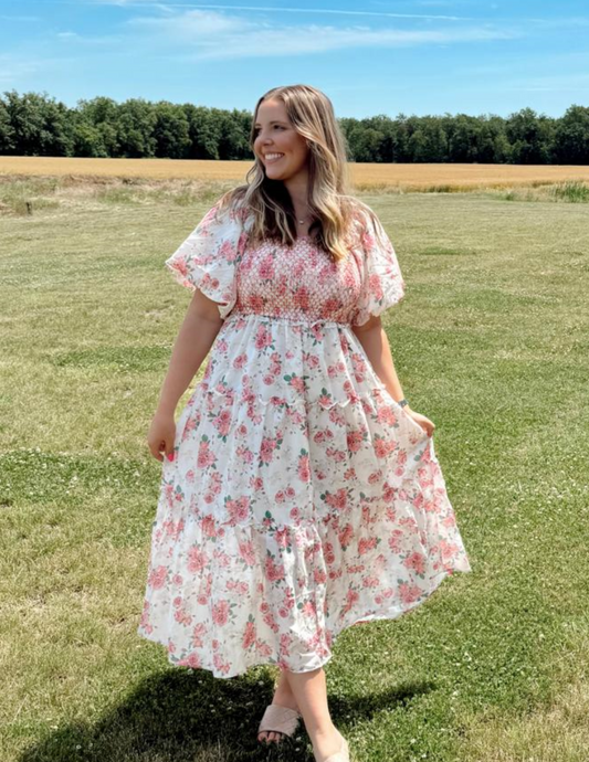 Riley Floral Midi Dress